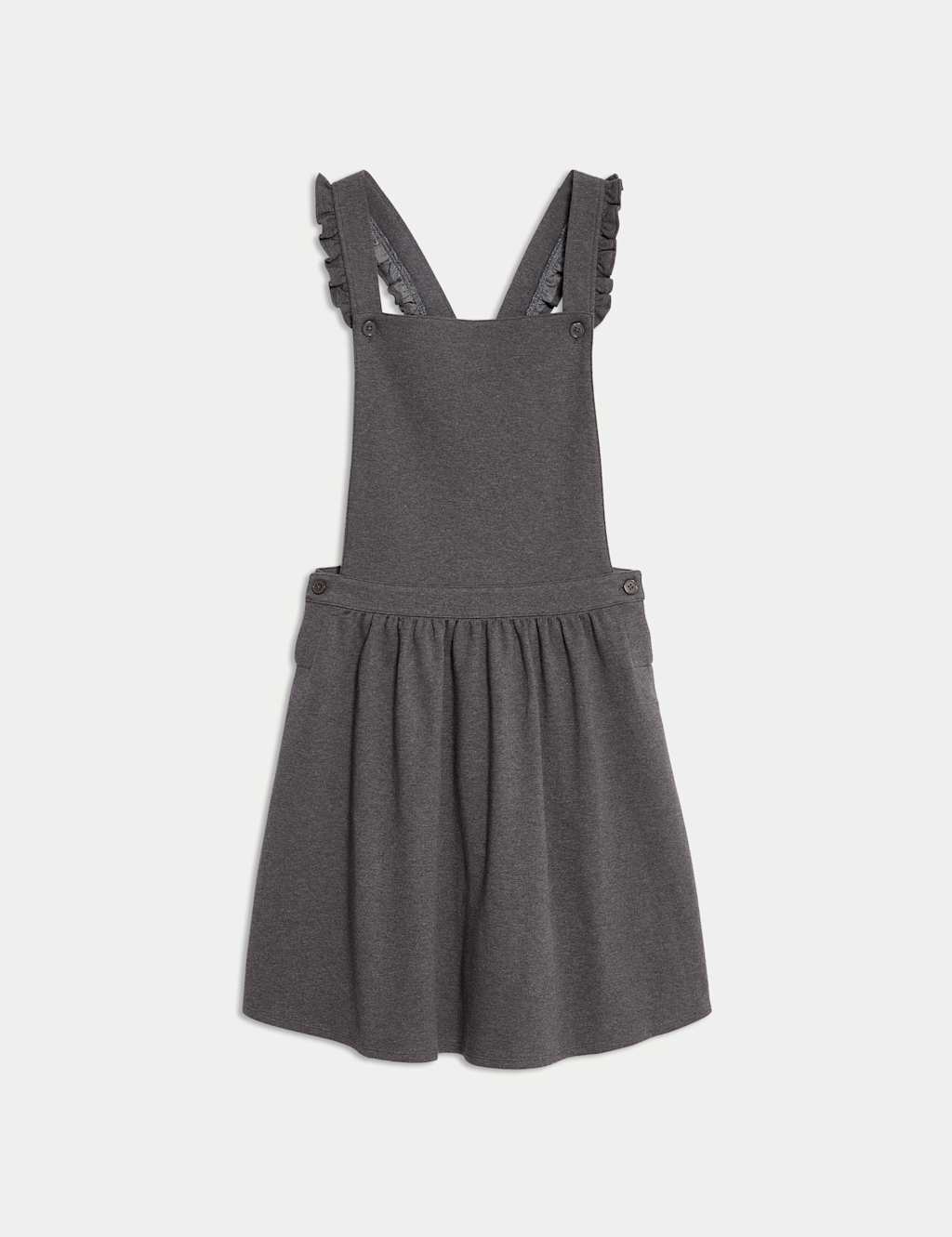 Girls' Jersey Frilled School Pinafore (2-12 Yrs) 2 of 5