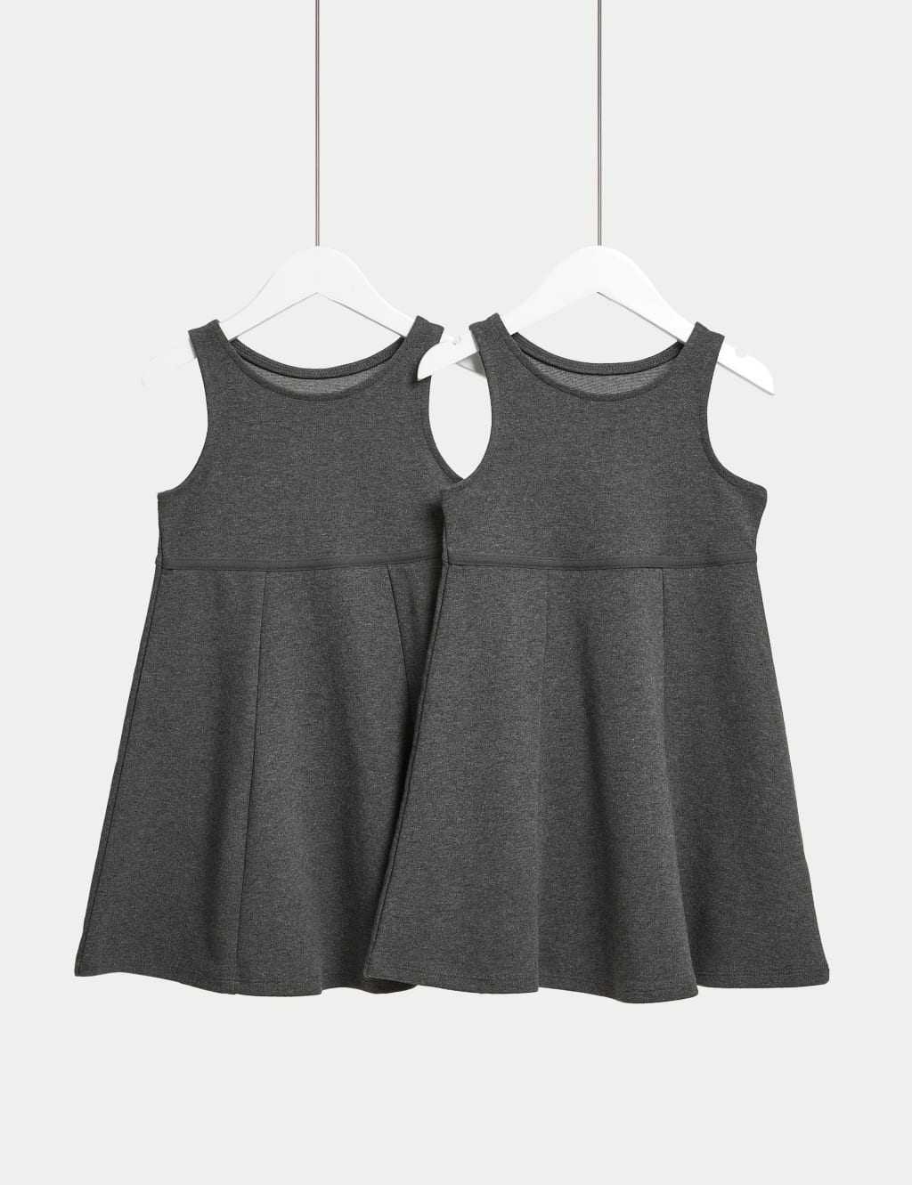 2pk Girls Jersey School Pinafores 2 12 Yrs