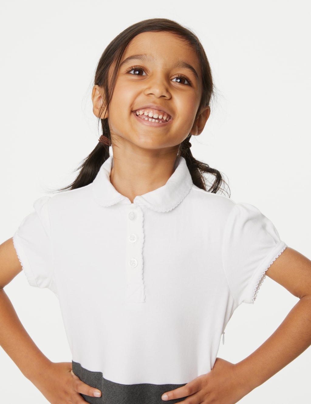 Girls Cotton Rich School Pinafore 2 14 Yrs M S Collection M S