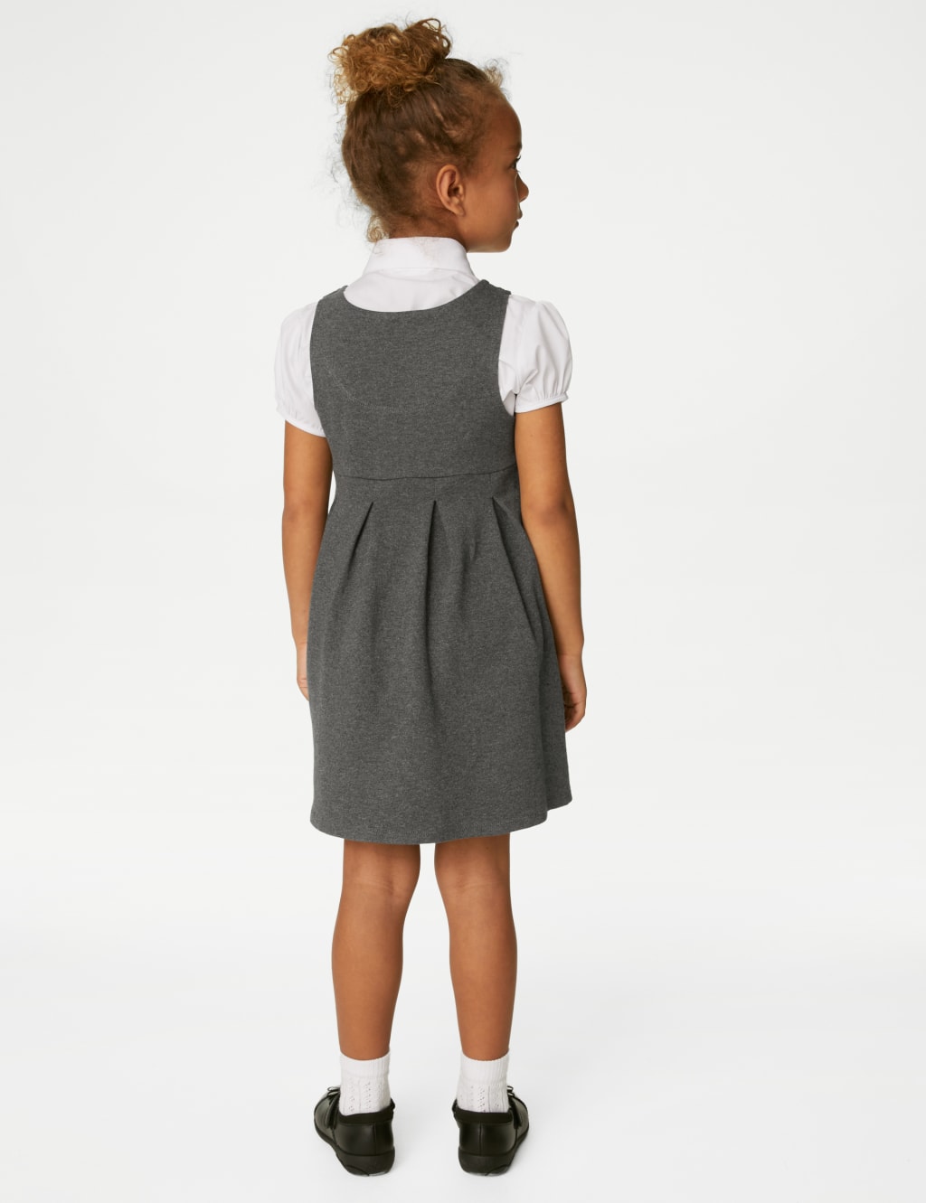 2pk Girls' Jersey Bow School Pinafores (2-12 Yrs) 4 of 5