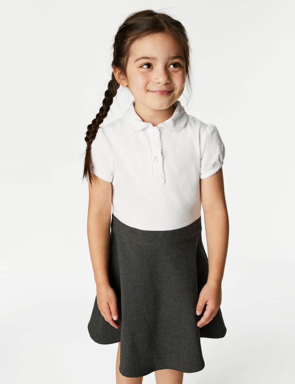 2pk Girls Cotton Rich School Pinafores 2 14 Yrs