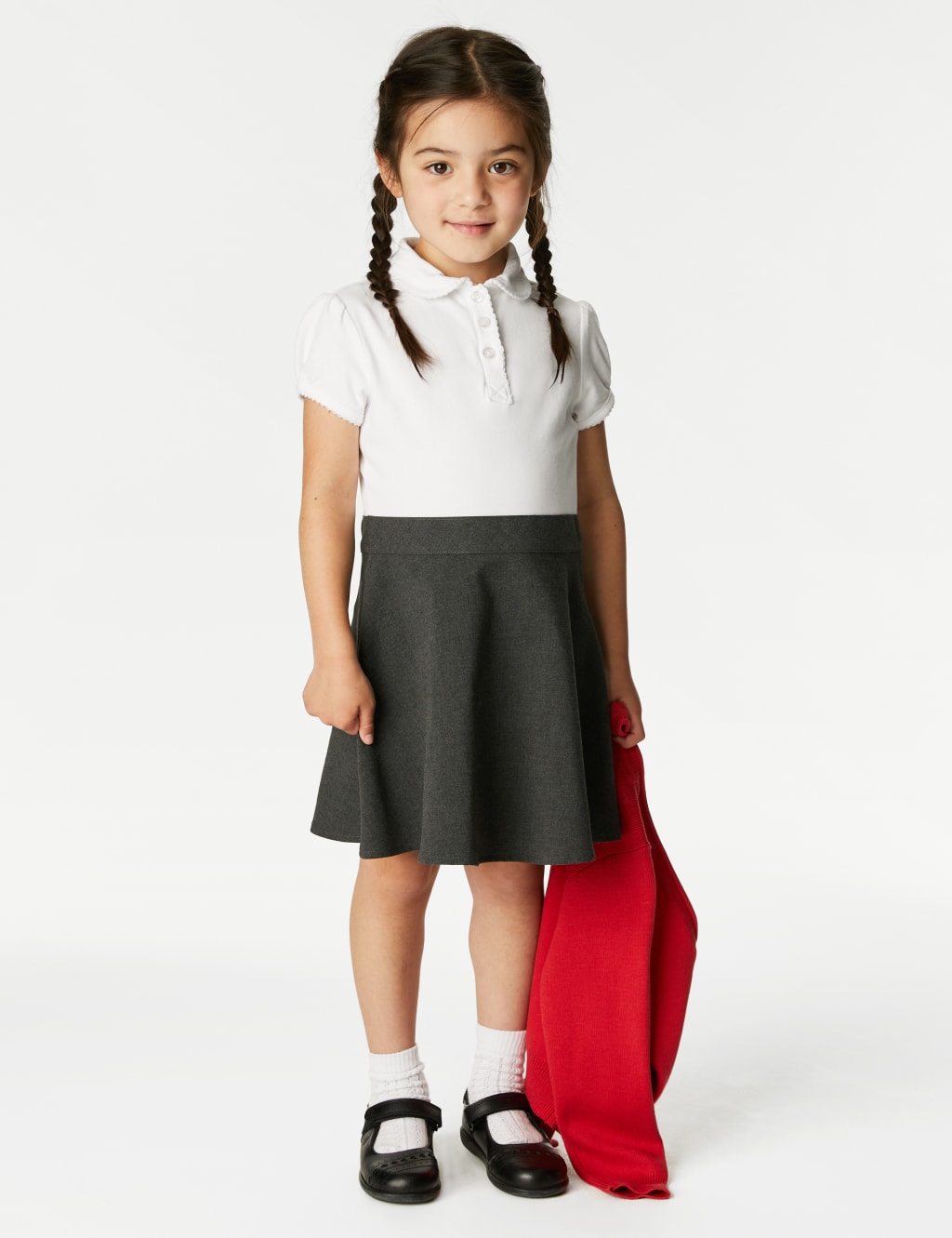 2pk Girls Cotton Rich School Pinafores 2 14 Yrs M S Collection M S