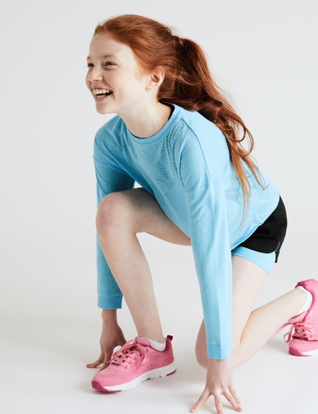 Layered 2 in 1 Sports Shorts (6-14 Yrs) 3 of 7