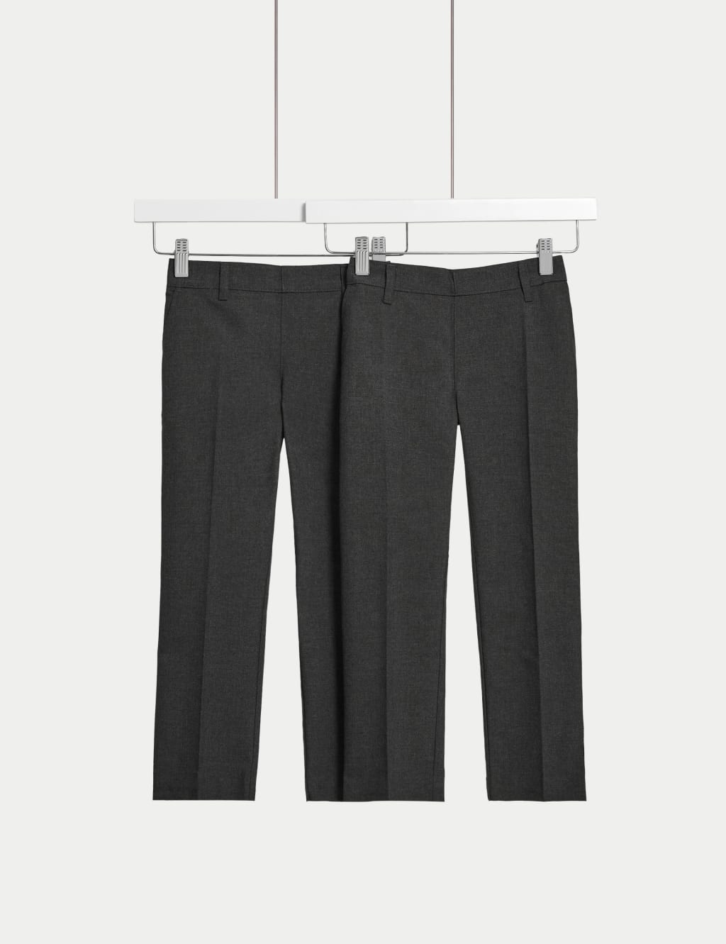 2pk Boys' Regular Leg School Trousers (2-18 Yrs) 2 of 4