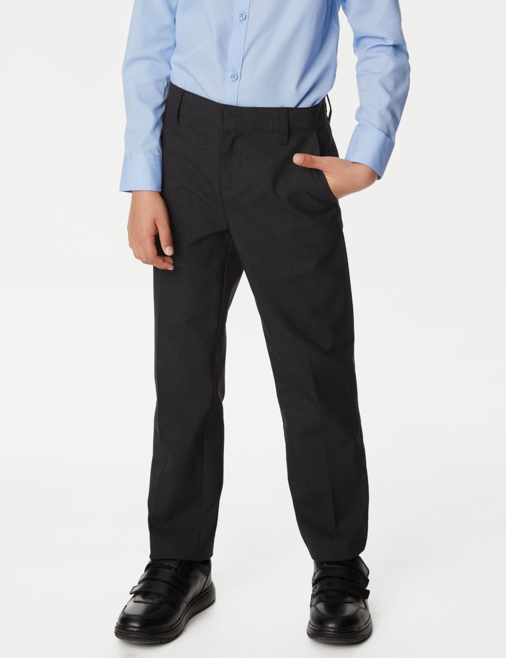 2pk Boys' Regular Leg School Trousers (2-18 Yrs) 3 of 4