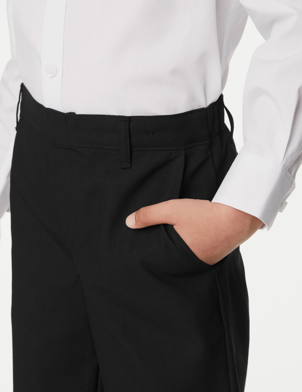 2pk Boys' Easy Dressing School Trousers (3-18 Yrs) 4 of 5