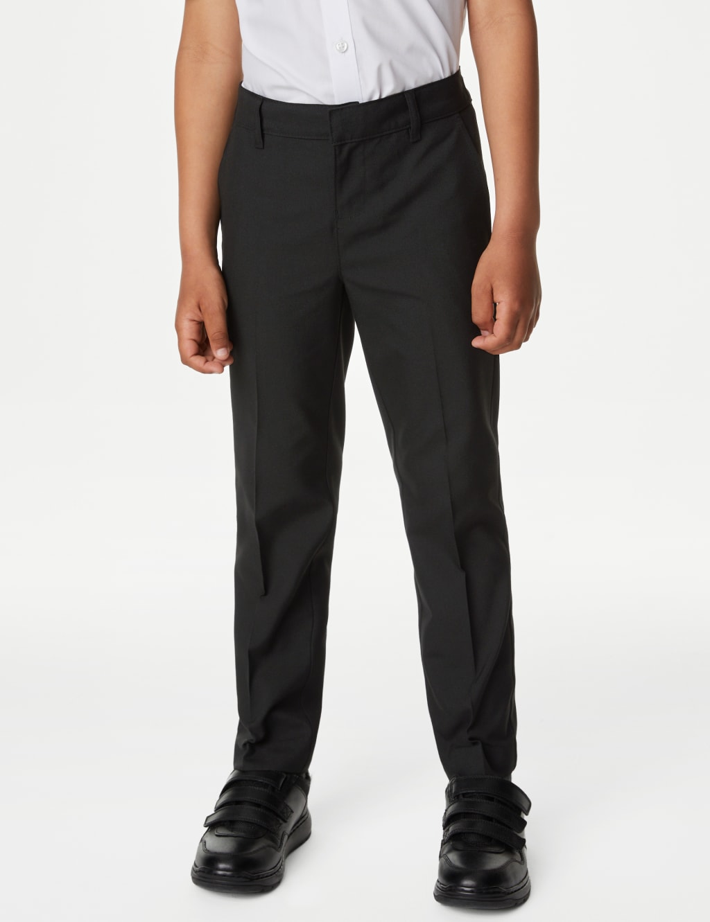 2pk Boys Slim Leg Longer Length School Trousers (2-18 Yrs) 3 of 4