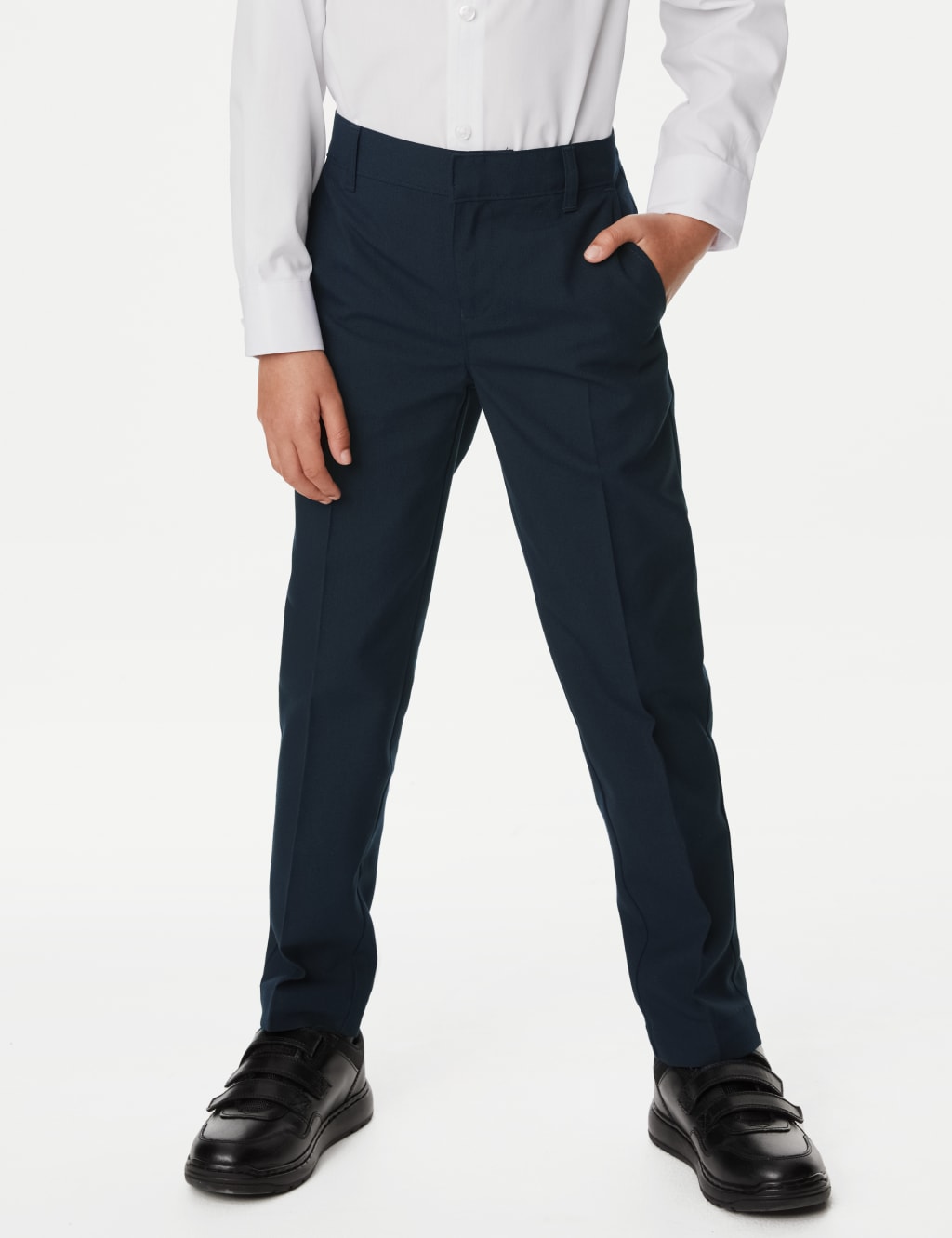 2pk Boys' Slim Leg School Trousers (2-18 Yrs) 3 of 4