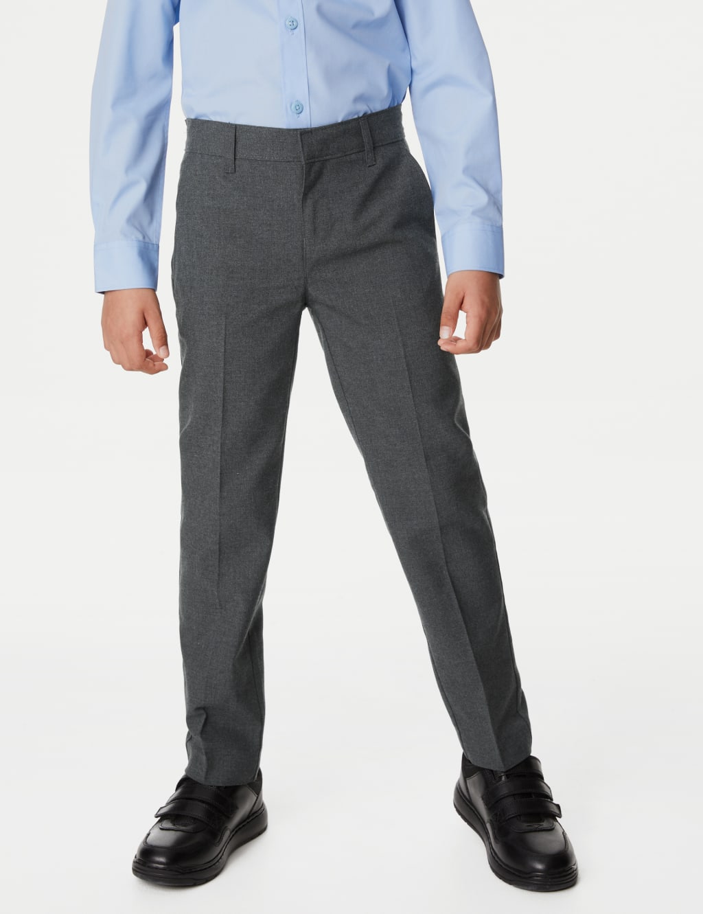 2pk Boys' Slim Leg School Trousers (2-18 Yrs) 3 of 4