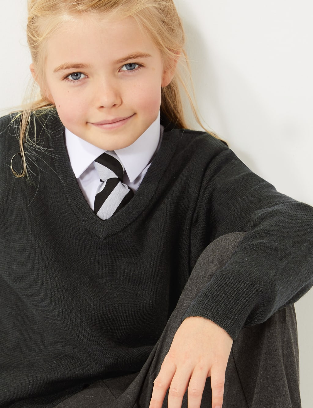 Unisex Wool Blend School Jumper M S
