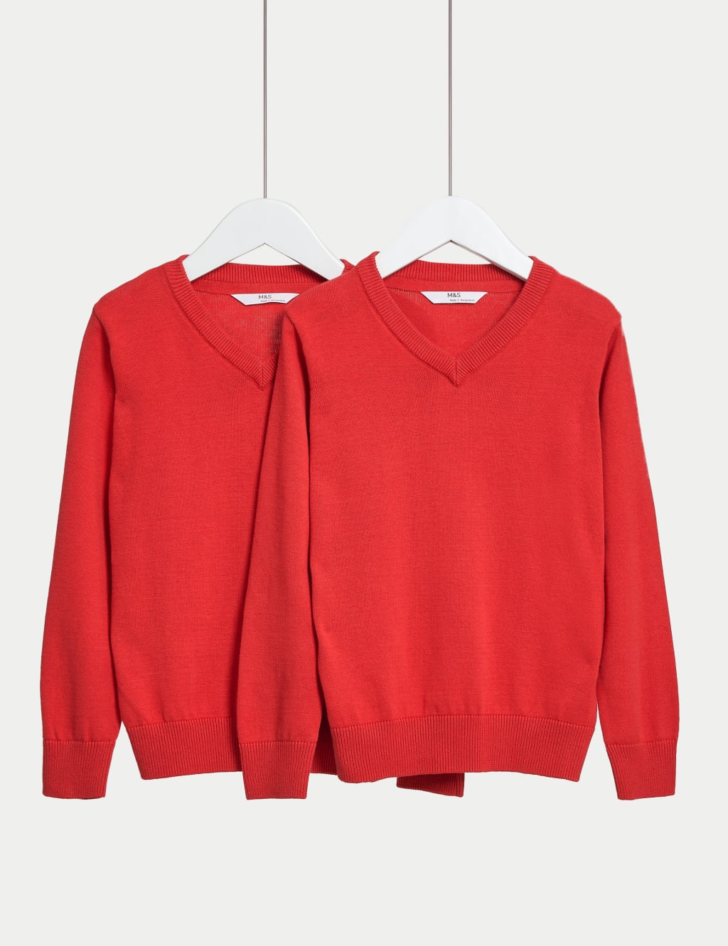 2pk Unisex Pure Cotton School Jumper (3-18 Yrs) 2 of 5