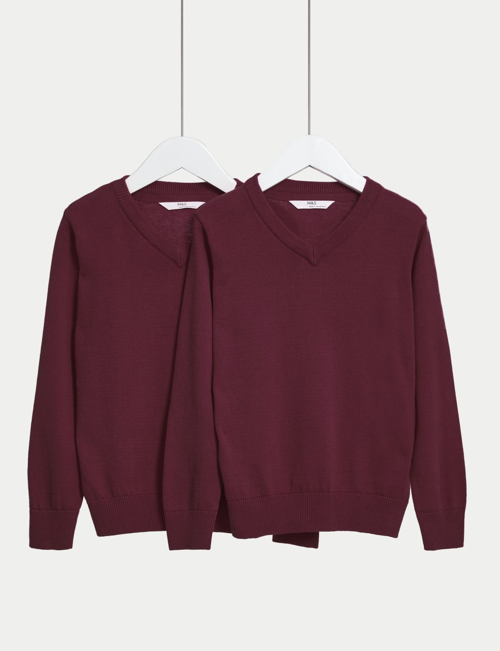 2pk Unisex Pure Cotton School Jumper (3-18 Yrs) 2 of 4