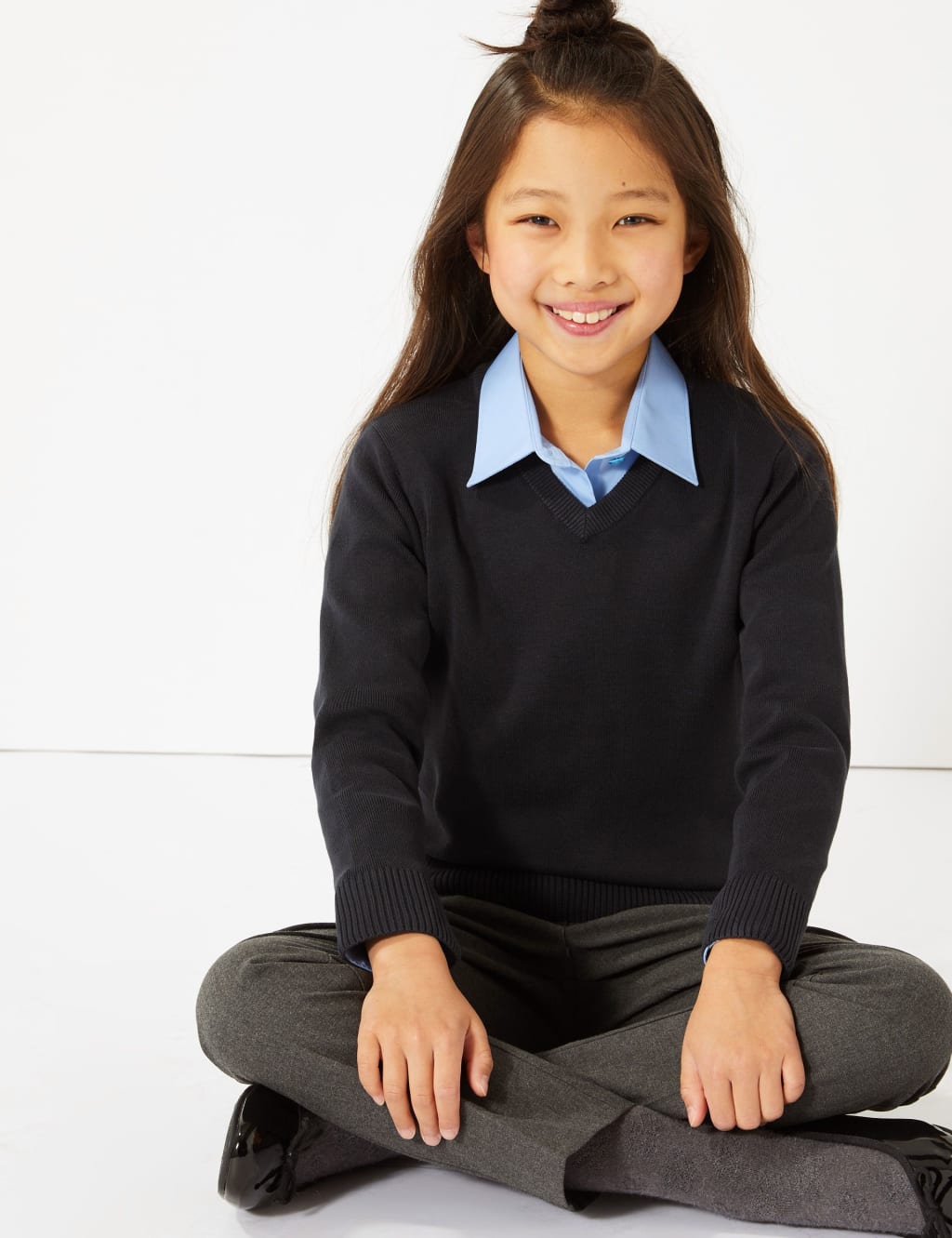 Unisex Cotton Rich School Jumper (3-16 Yrs) 4 of 5