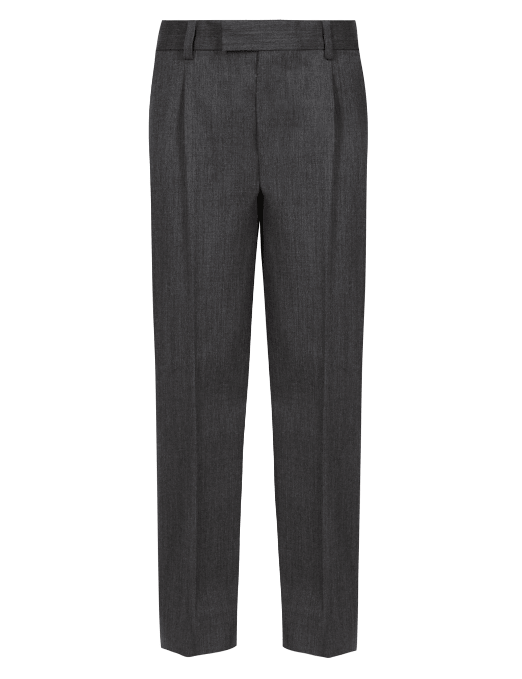 Boys' Wool Rich Adjustable Waist Supercrease™ Pleat Front Straight Leg Trousers with Stormwear+™ 2 of 4