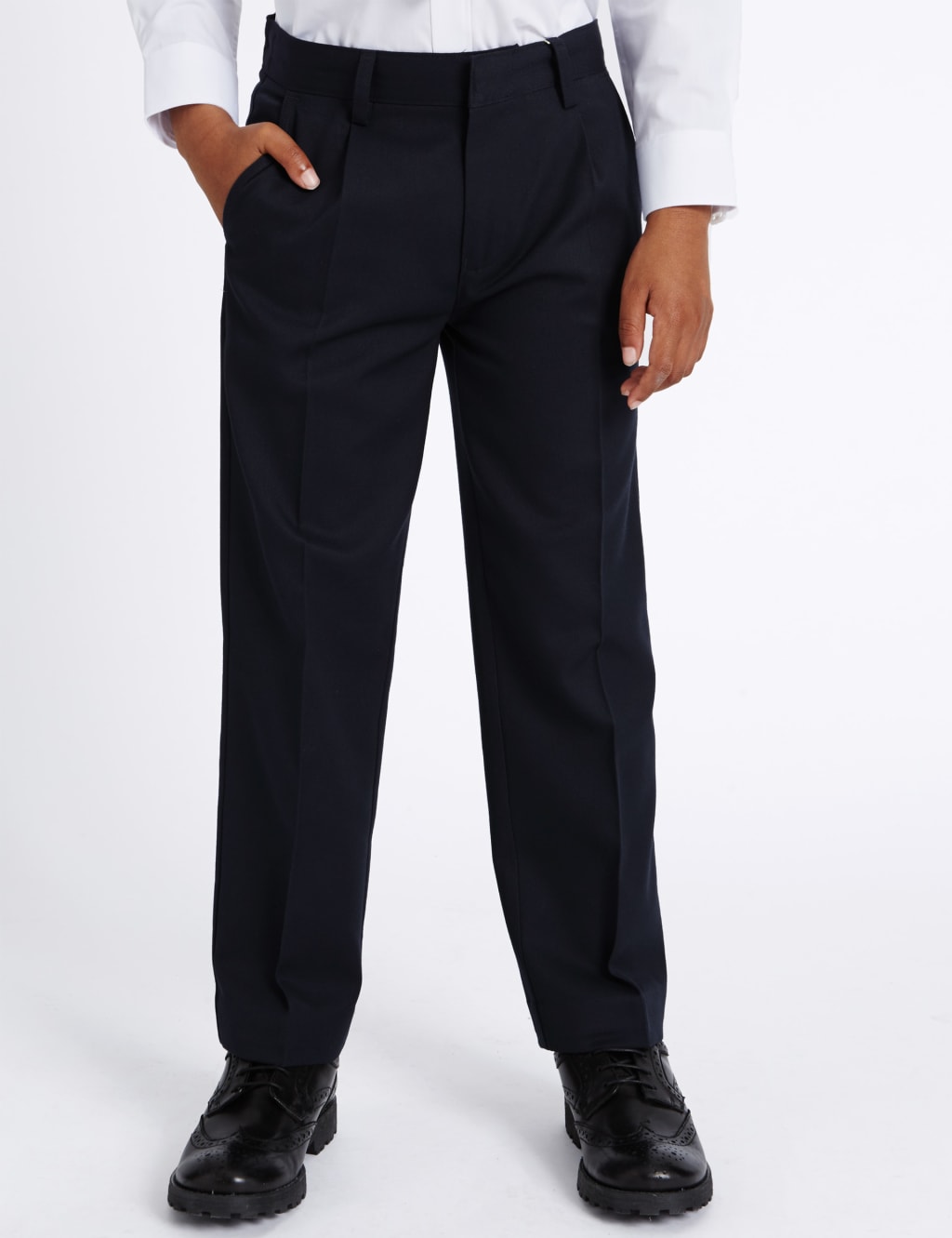 Boys' Longer Length Straight Leg Trousers 3 of 8