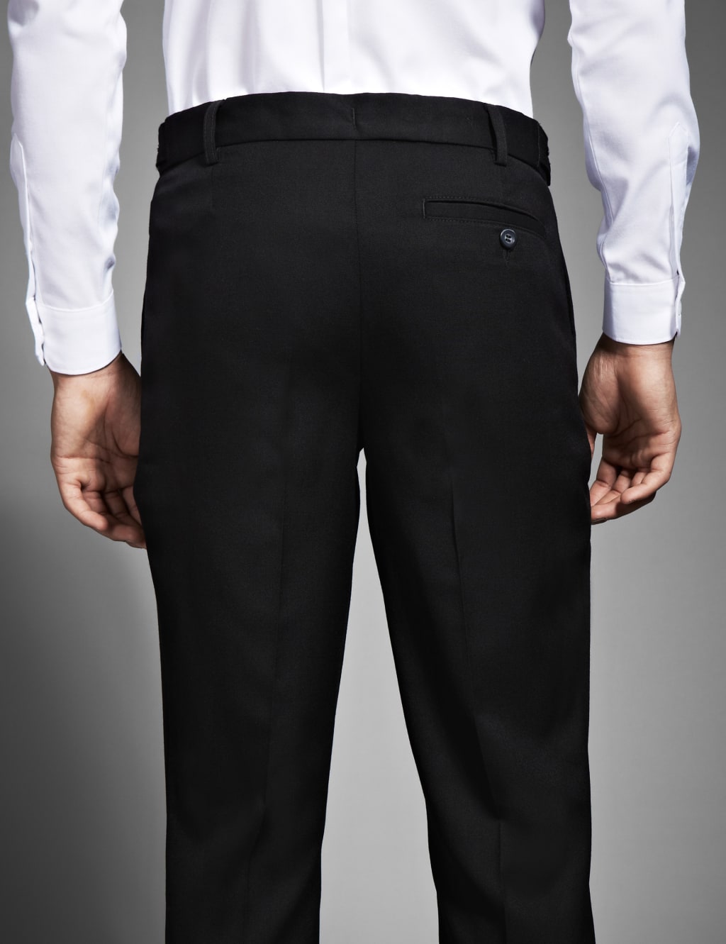 Boys’ Flat Front Stormwear+™ Trousers with Wool (Older Boys) 4 of 6