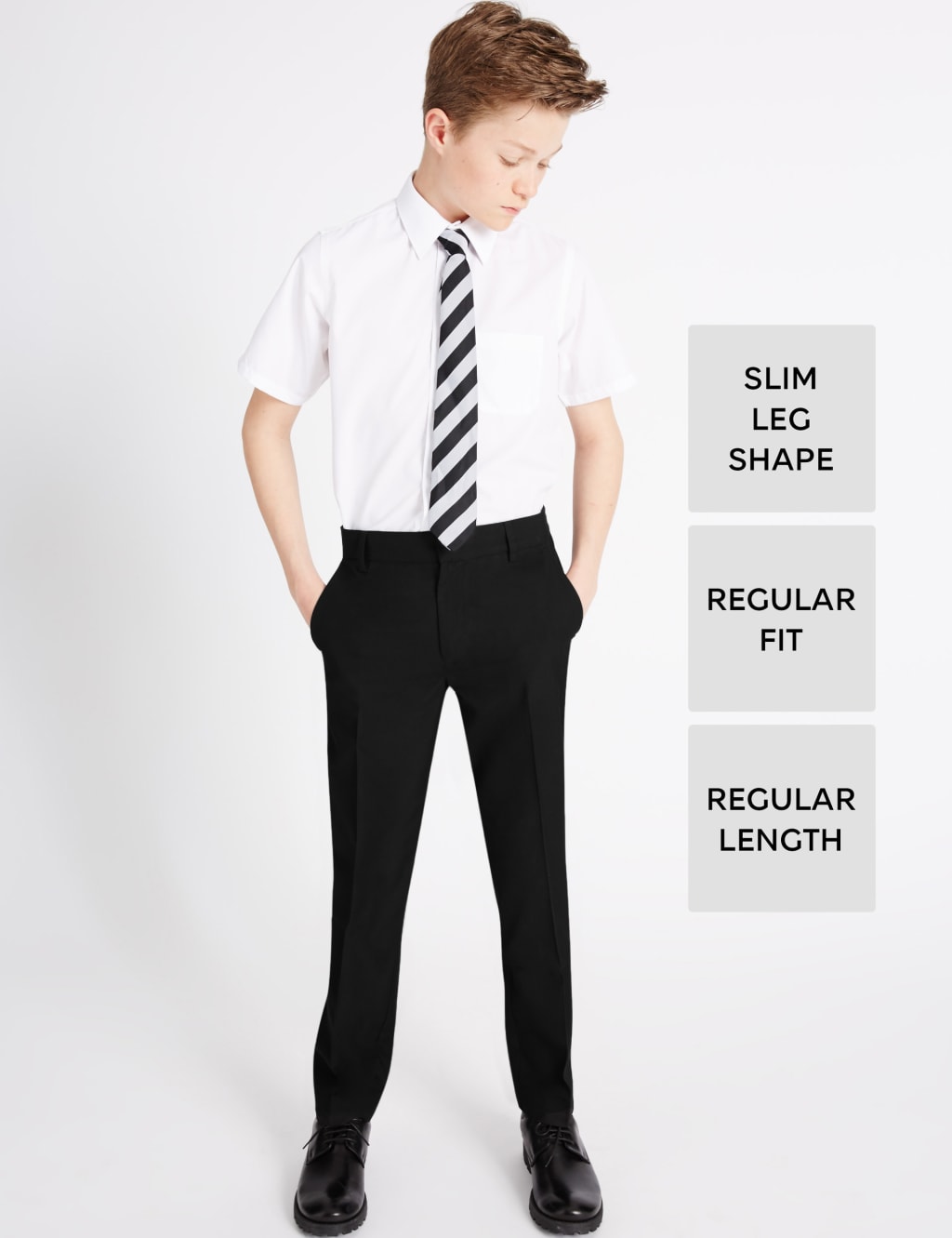 Senior Boys' Slim Leg Trousers 1 of 6