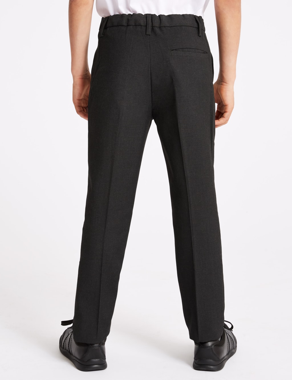 Boys' Skinny Leg Regular Fit School Trousers 3 of 5