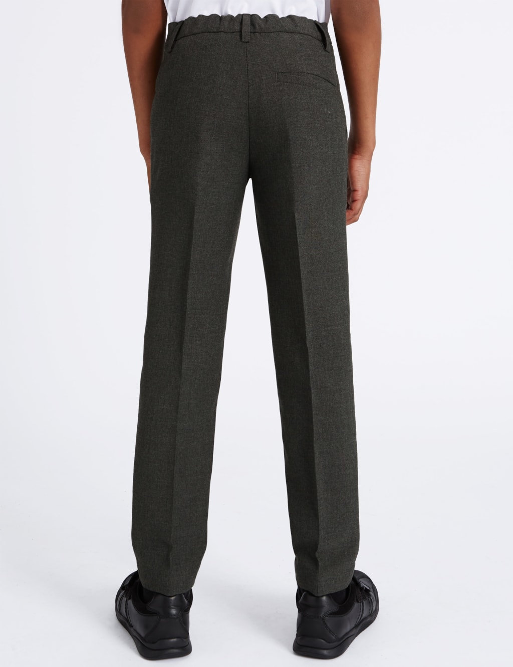 Boys' Slim Leg Slim Fit School Trousers 4 of 6