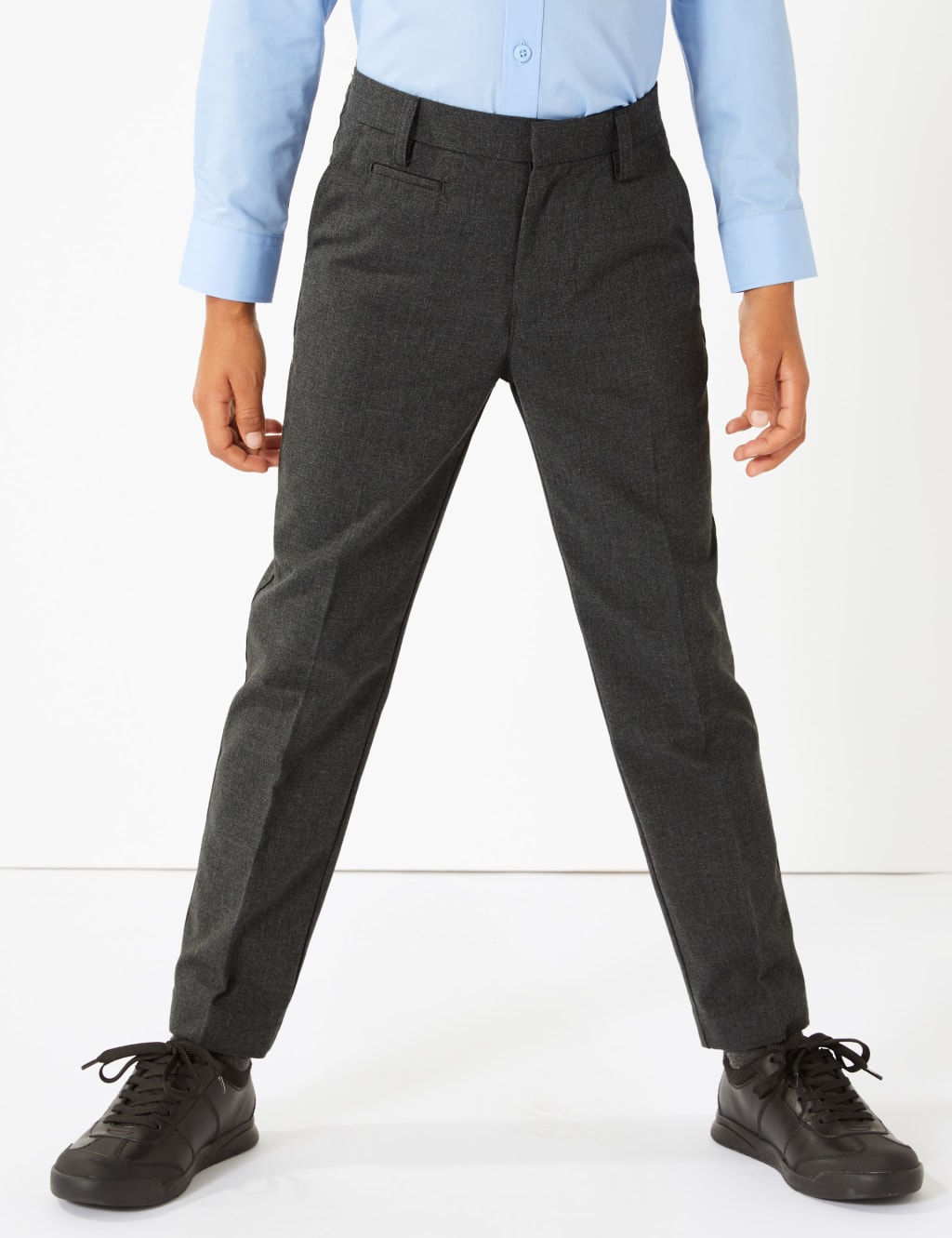 Boys' Skinny Leg Slim Fit Trousers 3 of 7