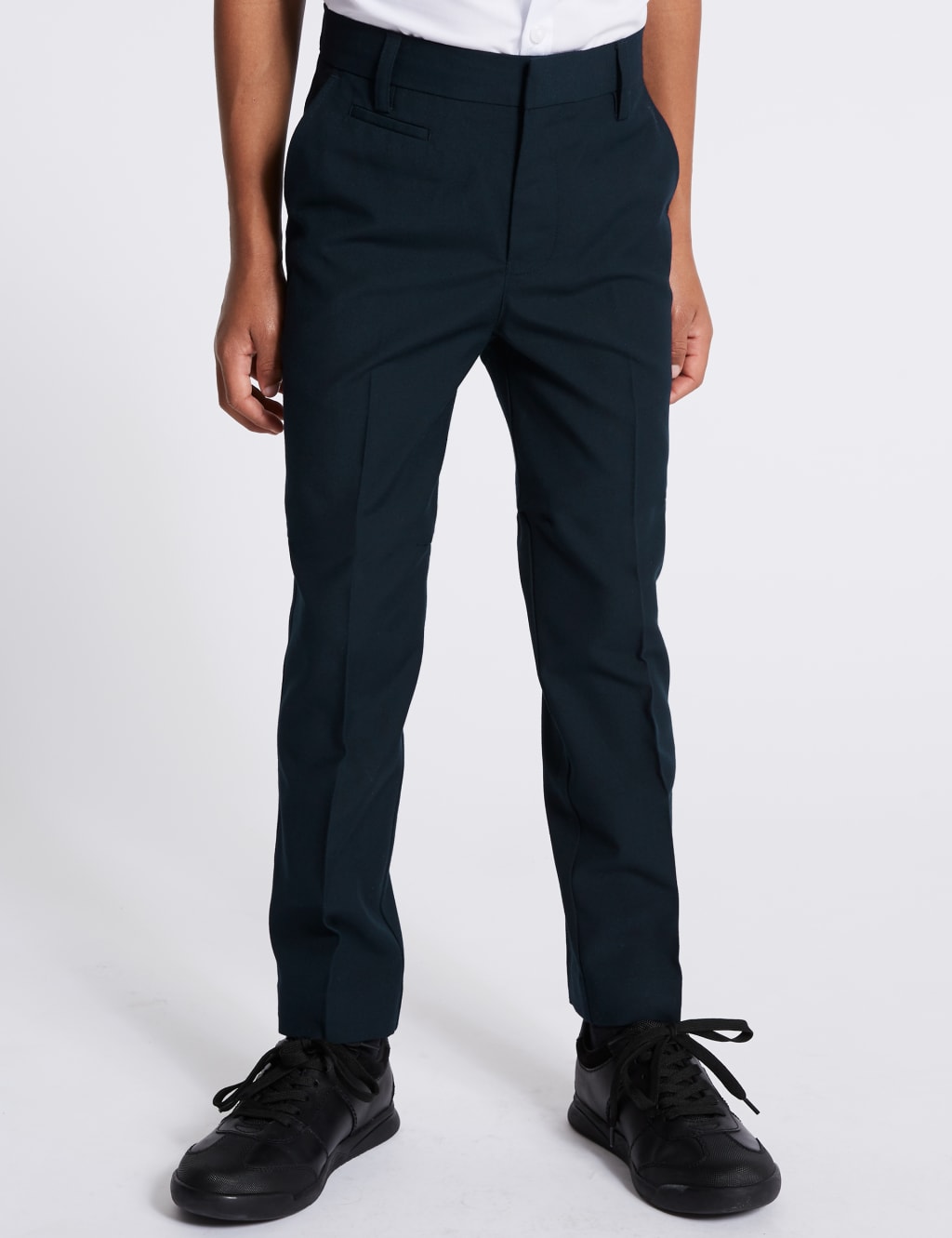 Boys' Skinny Leg Longer Length School Trousers 3 of 6
