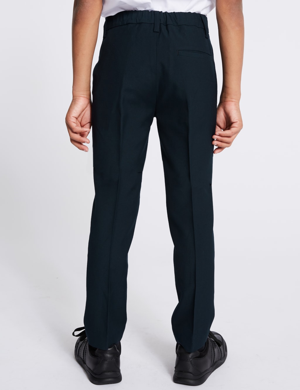 Boys' Skinny Leg Longer Length School Trousers 4 of 6