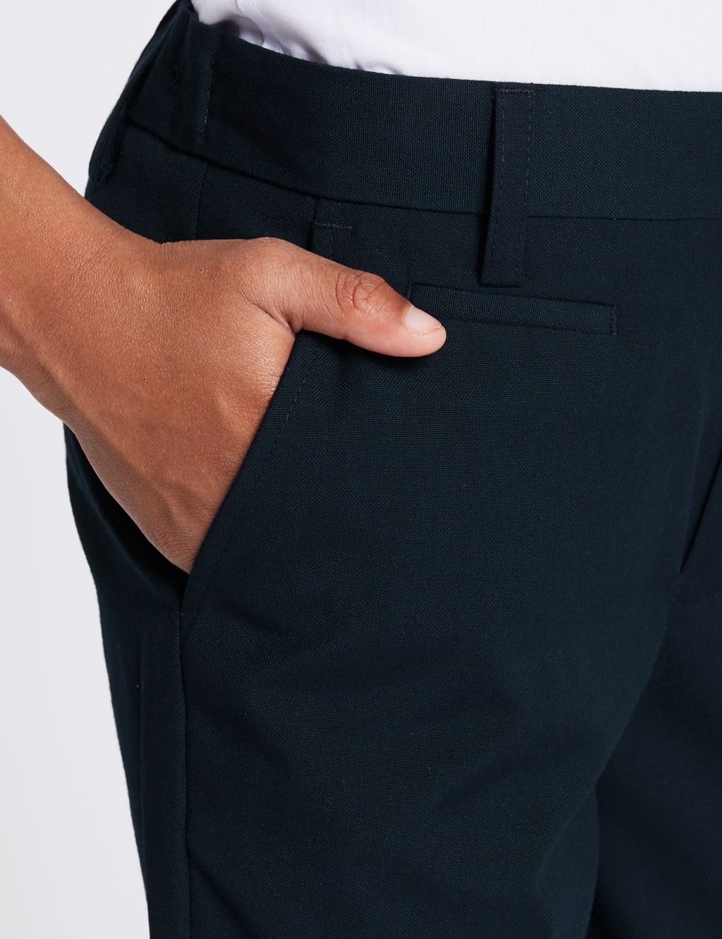 Boys' Skinny Leg Longer Length School Trousers 6 of 6