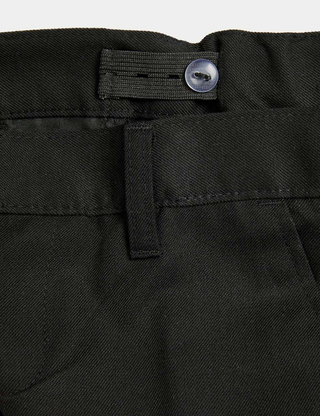 2pk Boys' Slim Leg Longer Length School Trousers (2-18 Yrs) 2 of 2