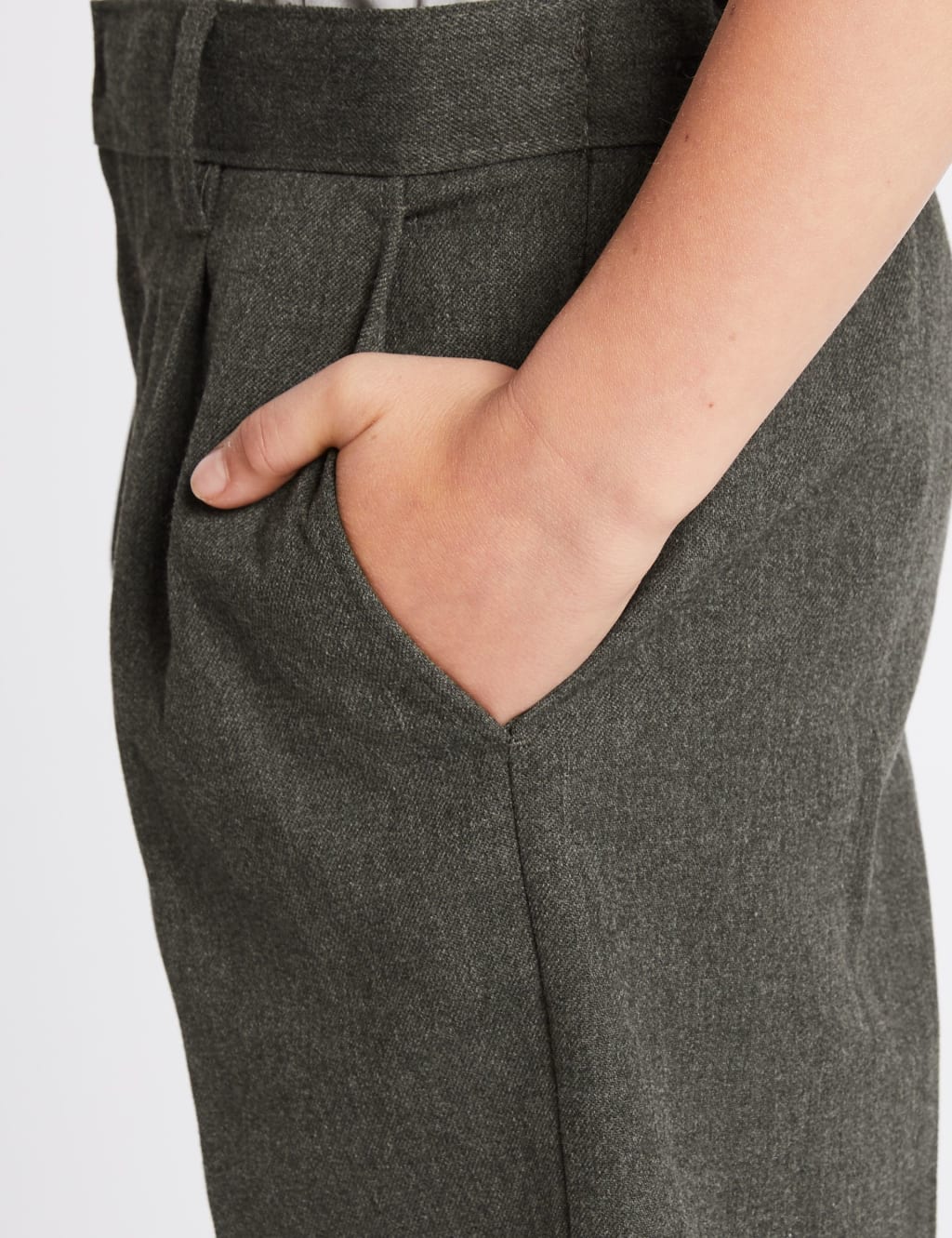 Boys' Regular Leg Pleat Front School Shorts (2-14 Yrs) 5 of 6