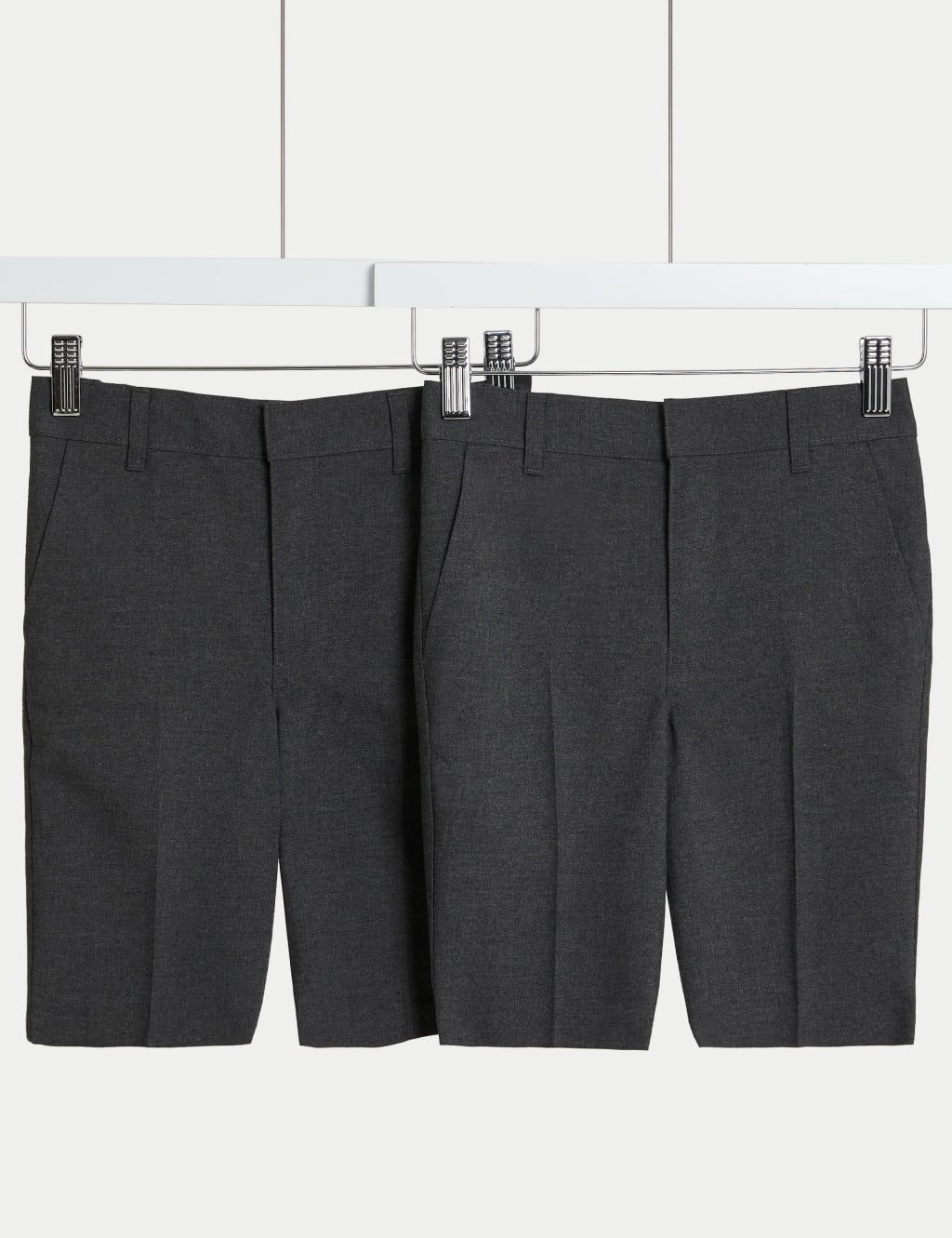 2pk Boys Skinny Leg School Shorts 2 14 Yrs M S Collection M S