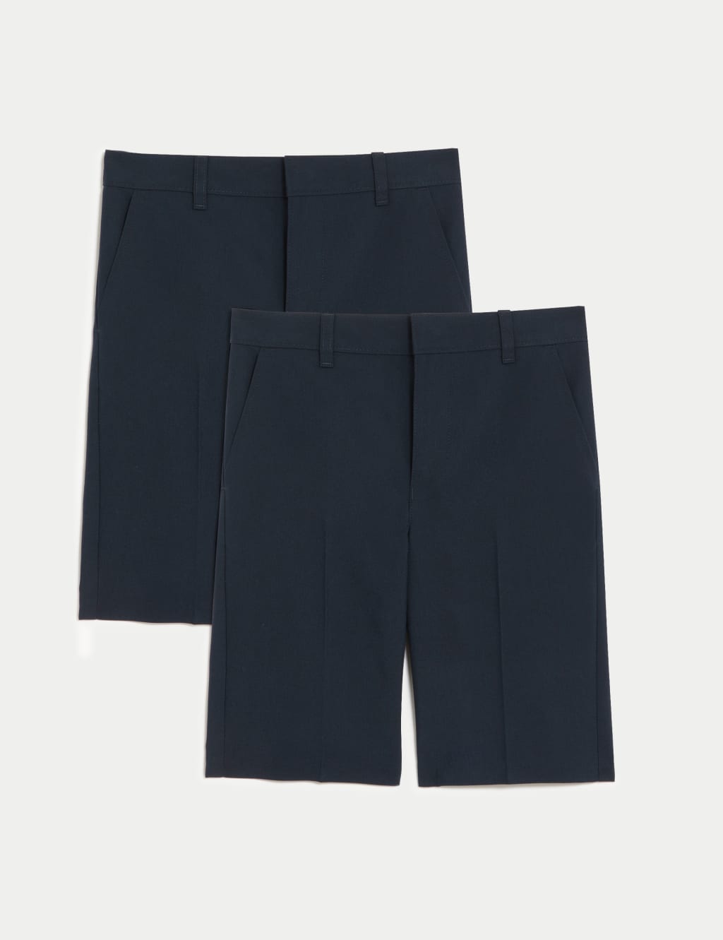 2pk Boys' Slim Leg School Shorts (2-14 Yrs) 2 of 4