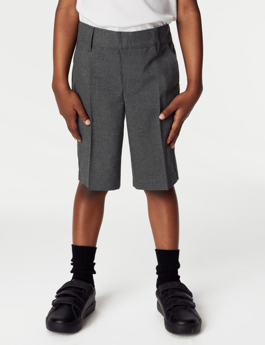 2pk Boys' Slim Leg School Shorts (2-14 Yrs) 3 of 4
