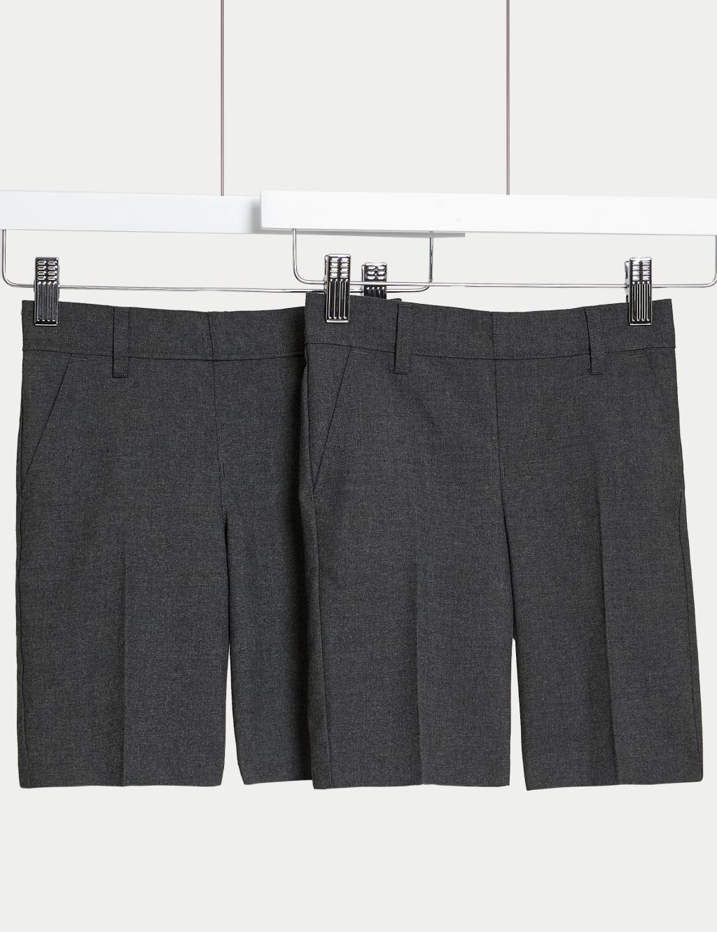 2pk Boys' Slim Leg School Shorts (2-14 Yrs) 2 of 4
