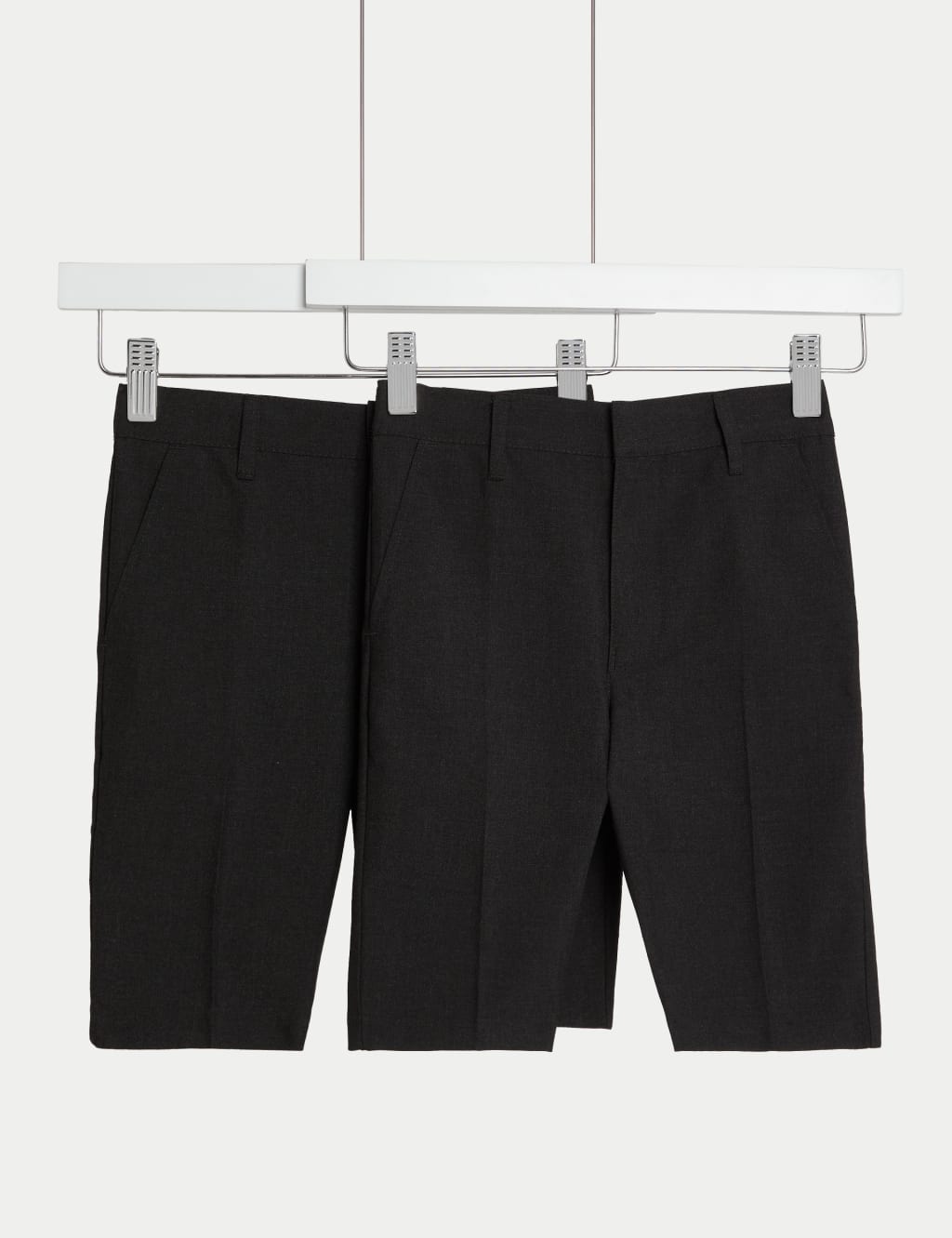 2pk Boys' Slim Leg School Shorts (2-14 Yrs) 2 of 4