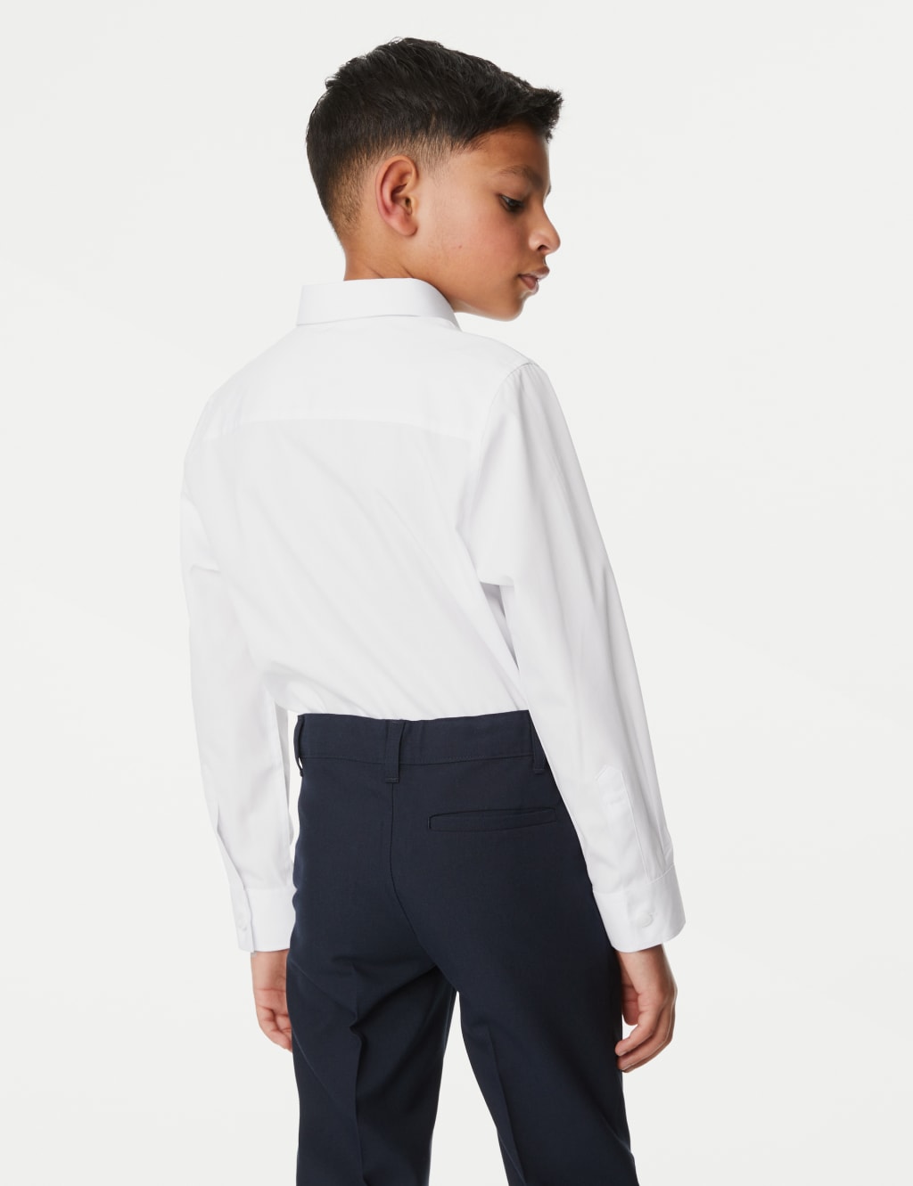 3pk Boys' Easy Dressing Easy Iron School Shirts (3-18 Yrs) 5 of 8