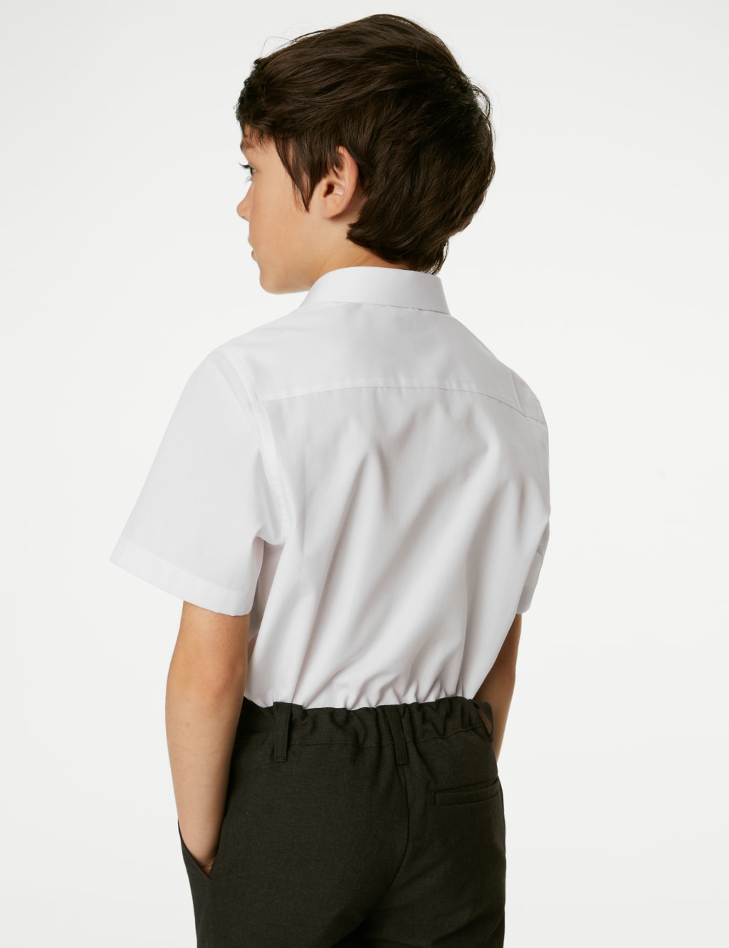 3pk Boys' Longer Length Easy Iron School Shirts (4-18 Yrs) 5 of 5