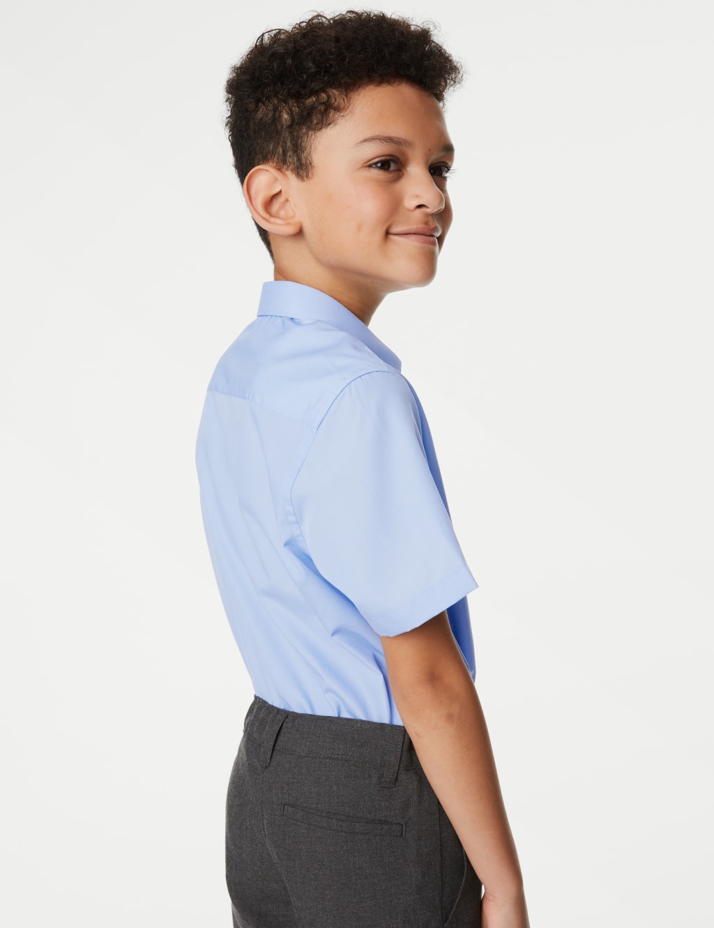 3pk Boys' Easy Iron School Shirts (2-16 Yrs) 4 of 4