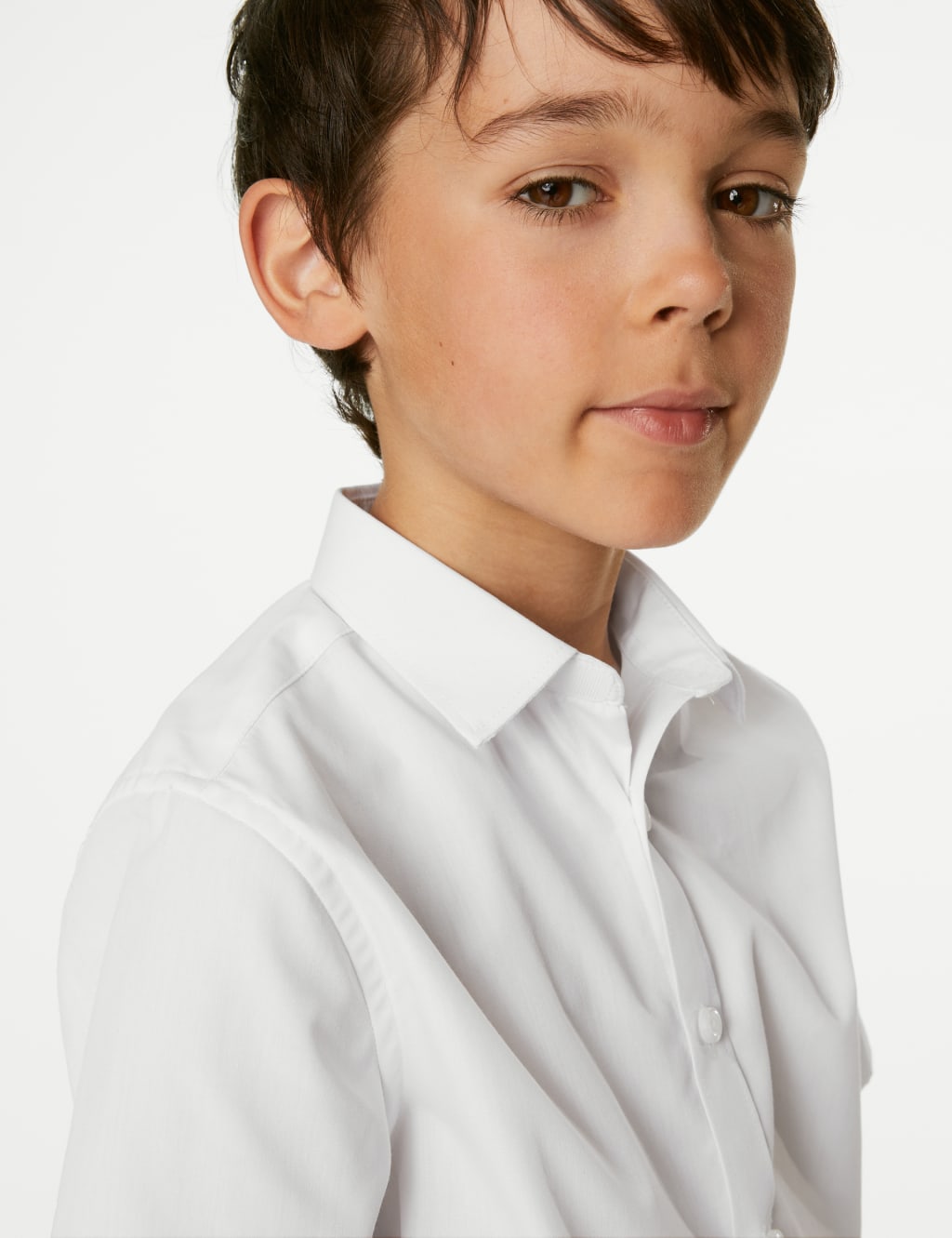 5pk Boys' Regular Fit Easy to Iron School Shirts (2-18 Yrs) 4 of 5