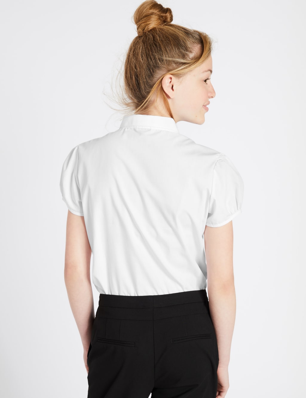 Senior Girls' Pintuck Easy to Iron Blouse 3 of 5