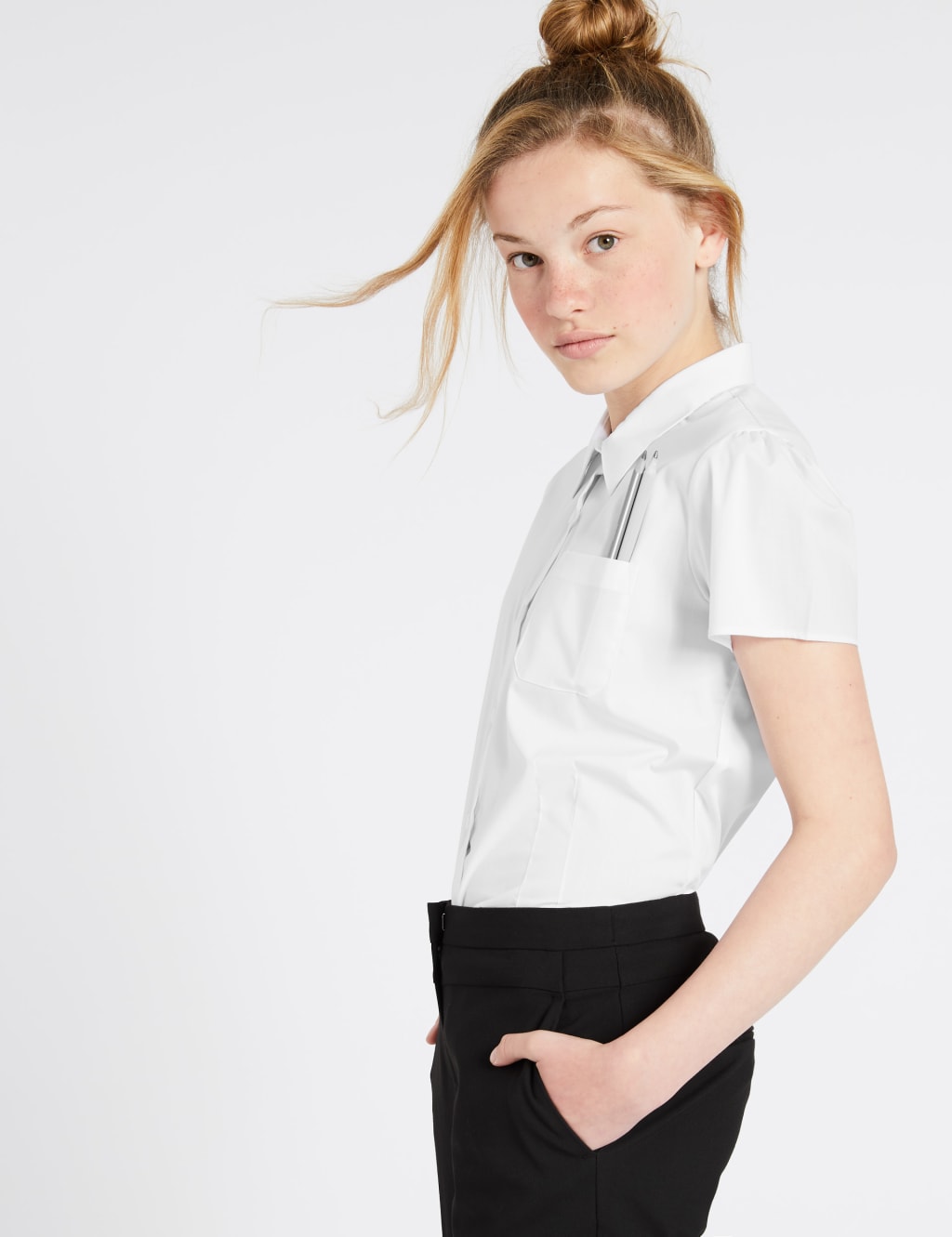 Senior Girls' Non-Iron School Blouse 1 of 4
