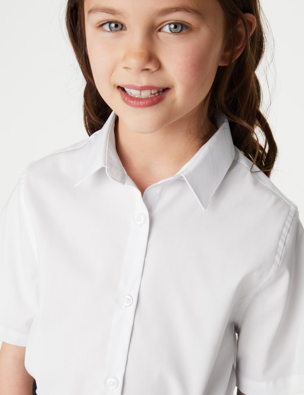 2pk Girls' Skinny Fit School Shirts (2-18 Yrs) 4 of 5