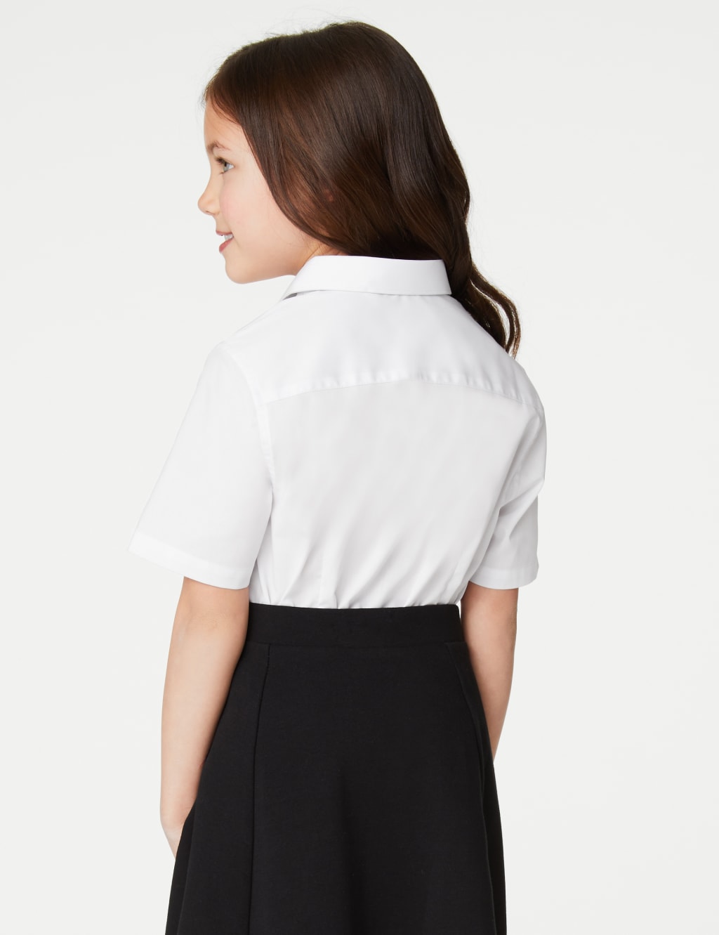 2pk Girls' Skinny Fit School Shirts (2-18 Yrs) 5 of 5