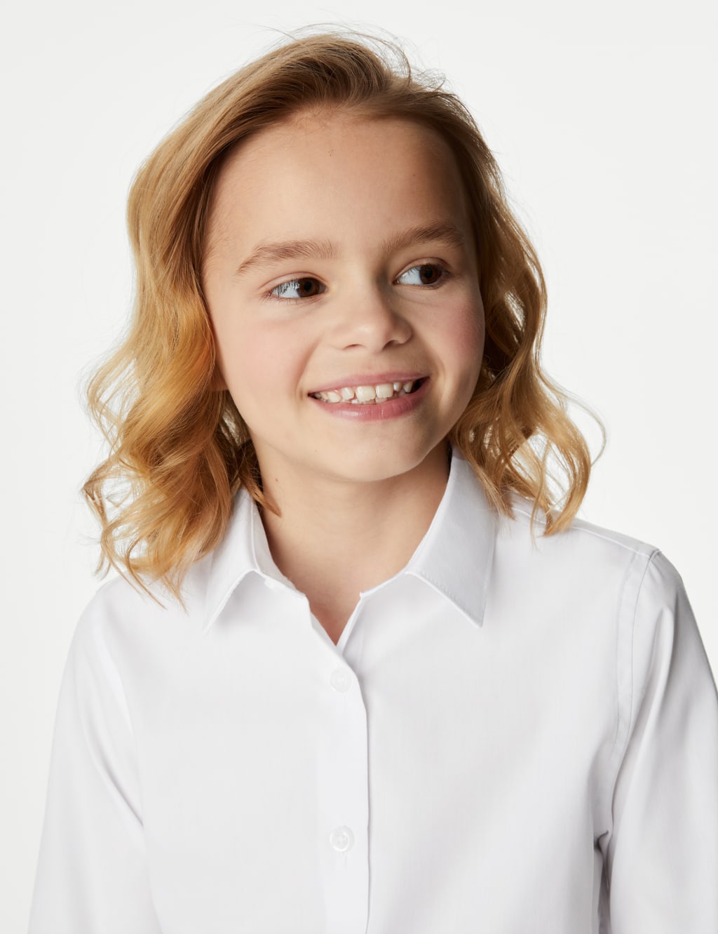 3pk Girls' Easy Iron School Shirts (2-16 Yrs) 4 of 6