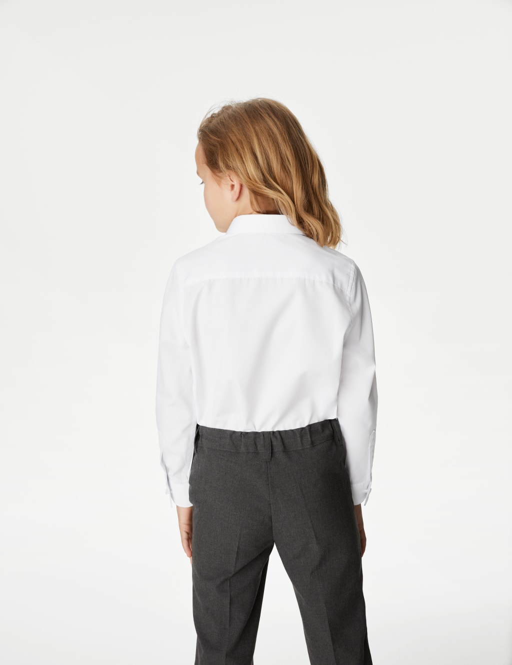 3pk Girls' Easy Iron School Shirts (2-16 Yrs) 5 of 6