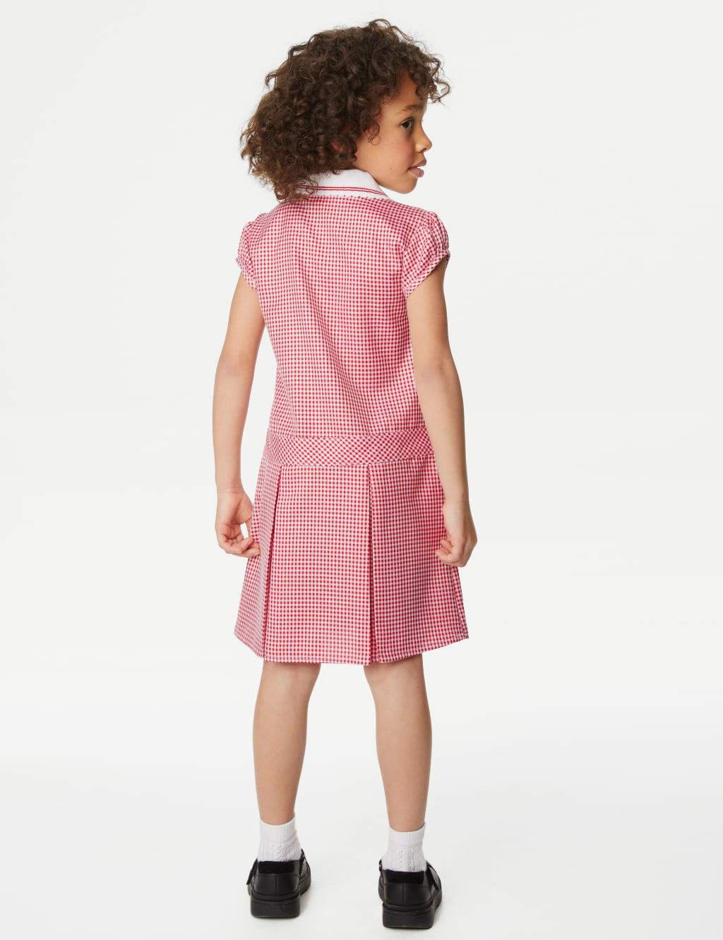 Girls' Gingham Pleated School Dress (2-14 Yrs) 4 of 5