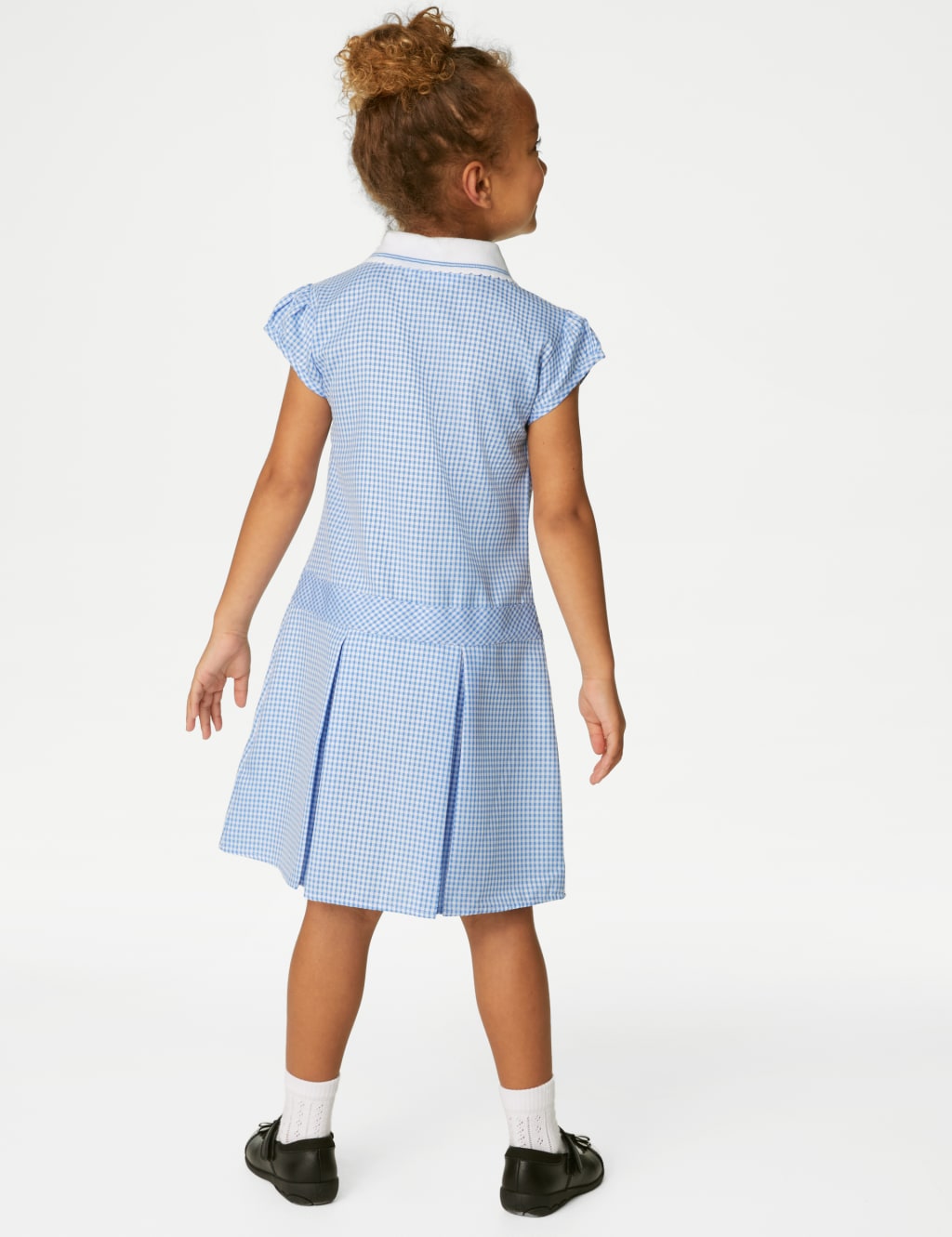 Girls' Gingham Pleated School Dress (2-14 Yrs) 4 of 5