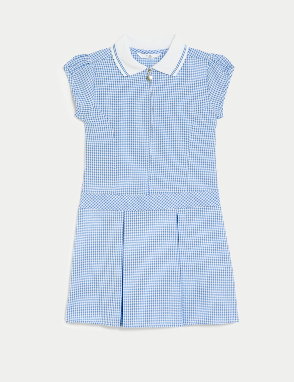 Girls' Gingham Pleated School Dress (2-14 Yrs) 2 of 5