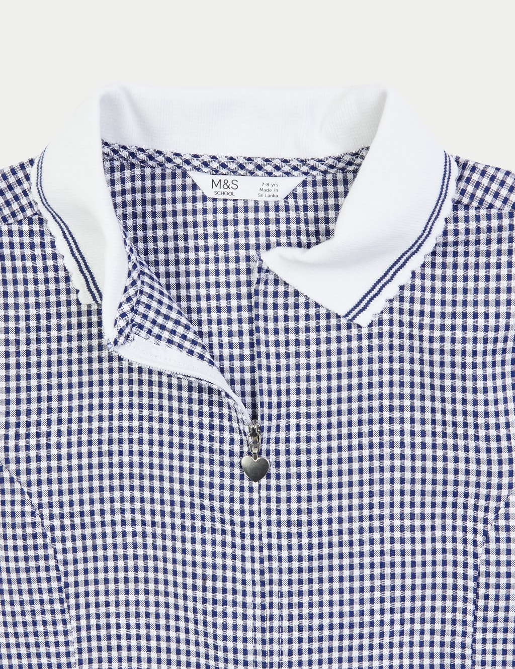Girls' Gingham Pleated School Dress (2-14 Yrs) 5 of 5