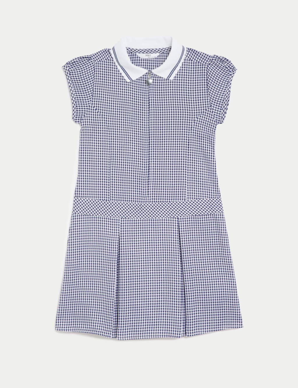 Girls' Gingham Pleated School Dress (2-14 Yrs) 2 of 5