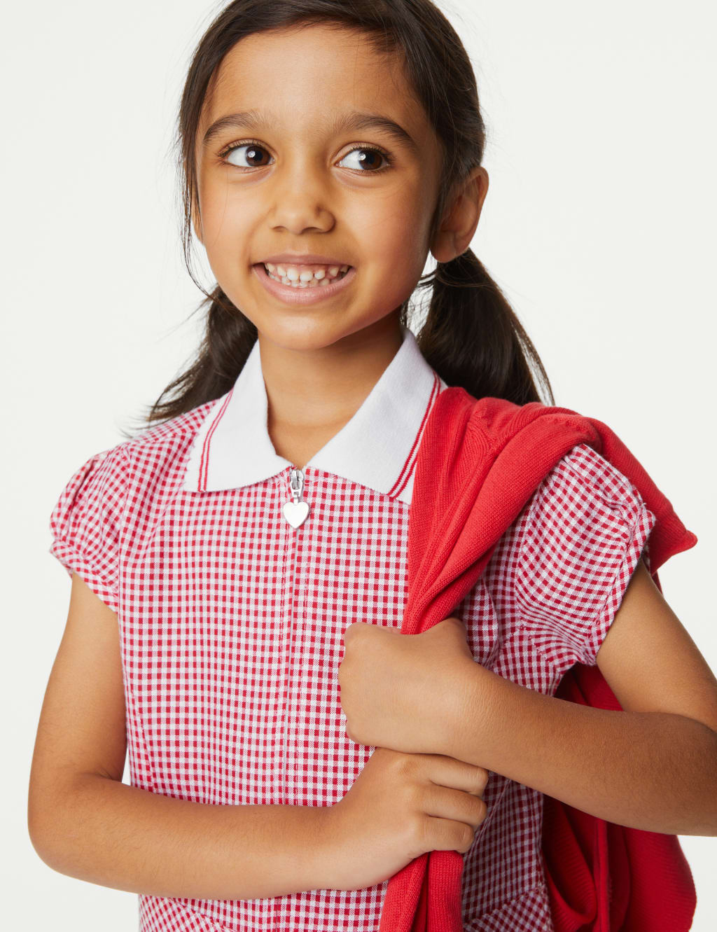 Girls' Gingham School Playsuit (2-14 Yrs) 3 of 5